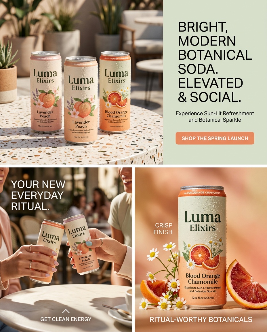 Luma Elixirs example brand asset