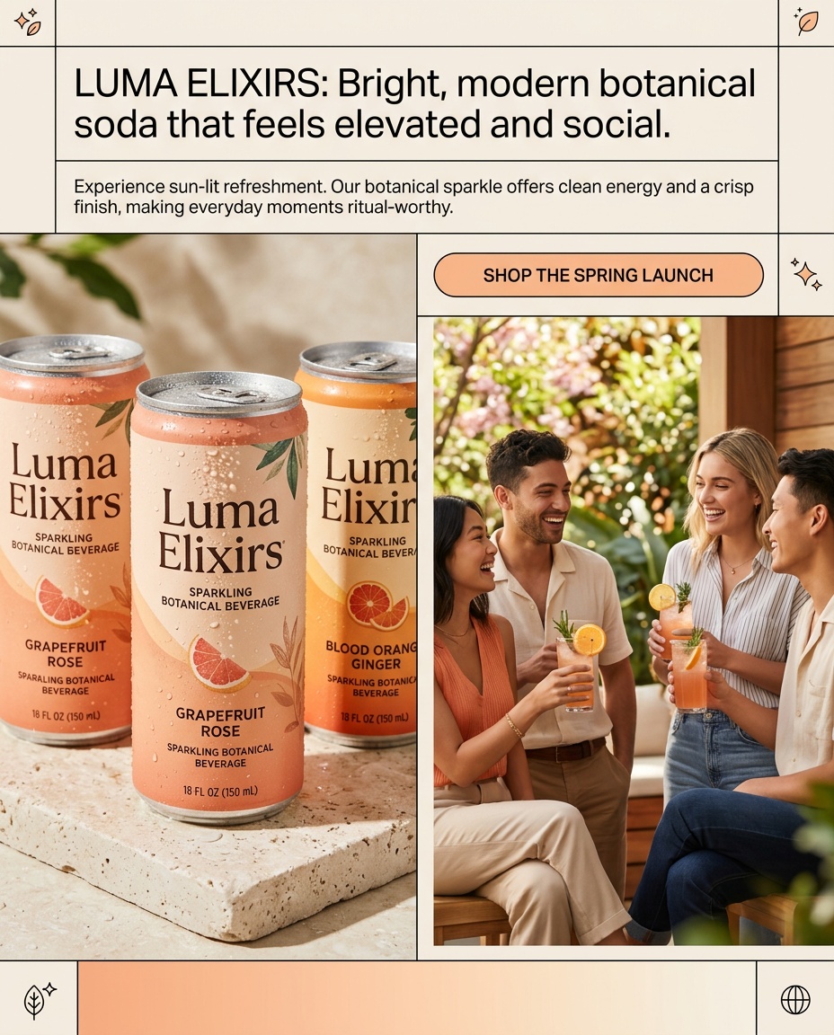 Luma Elixirs example brand asset