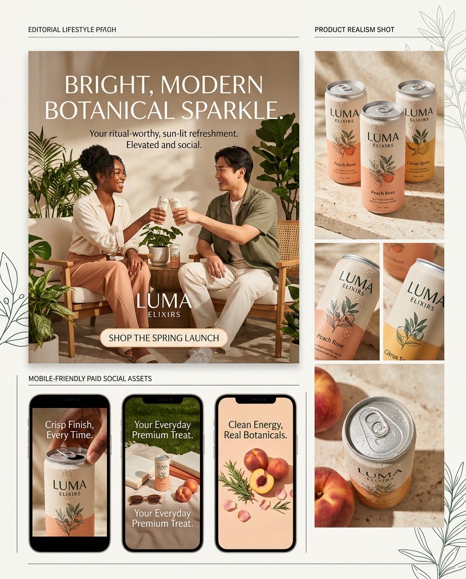 Luma Elixirs example brand asset